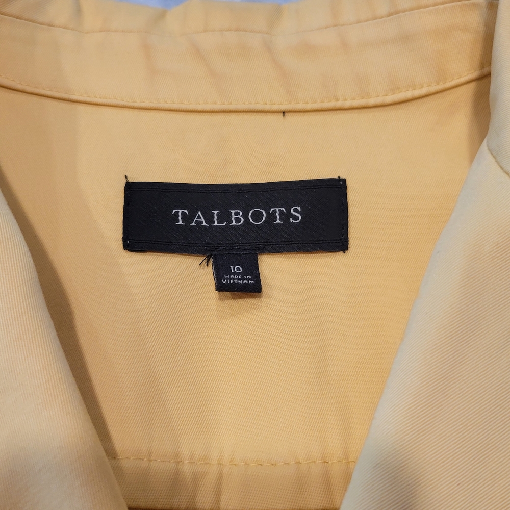 Talbots Women's Soft Yellow Blazer - Picture 4 of 6